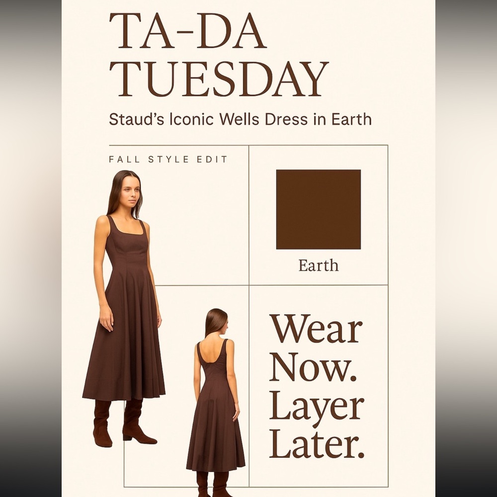 Staud Wells midi dress